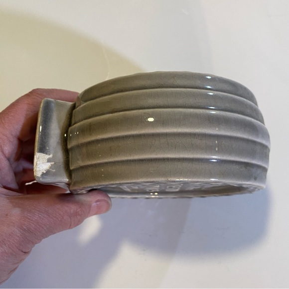 Vintage Thrifty Tom Whitestone Savings ceramic bank, has chip see last pic, H 5” - Picture 8 of 8